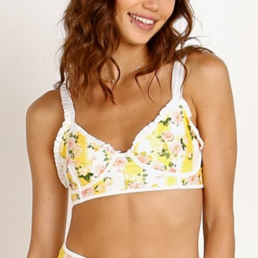 For Love and Lemons "Charleston" Bikini Top